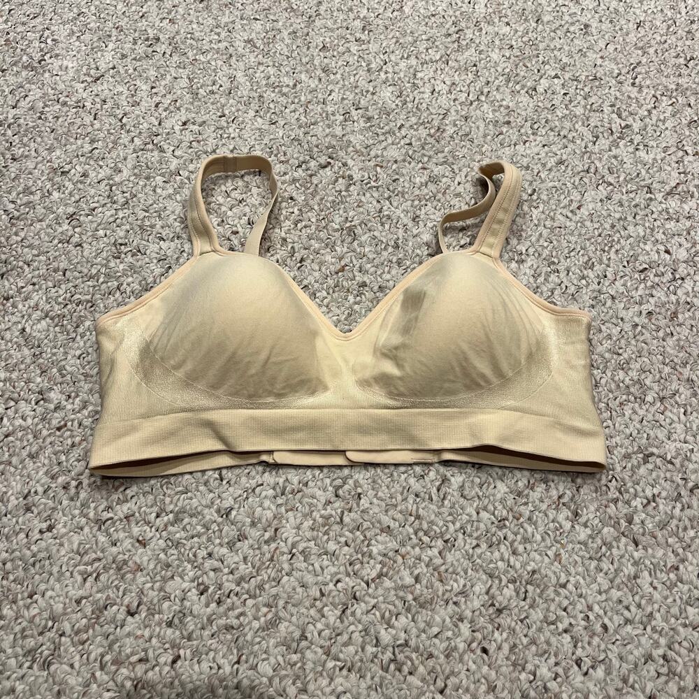 Shapermint Essentials Sweetheart Wireless Contour Bra XL Cream Comfort Casual